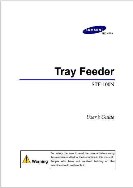 三星贴片机IC Tray柜STF100N配件手册_ADCE8.pdf