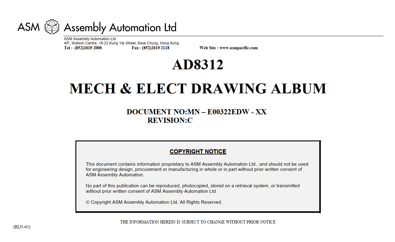 ASMPT AD8312 Mech & Elec Drawing Album.pdf