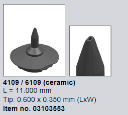 喷嘴类型4109/6109