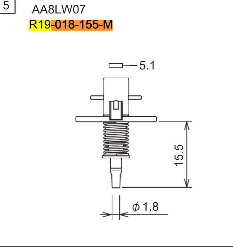 H08M头 1.8 吸嘴